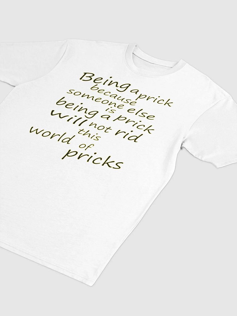 Stop Being A Prick - Black & Yellow Lettering - Cotton Heritage Men's Premium Heavyweight Tee product image (3)