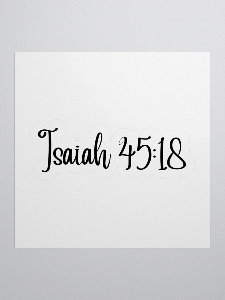 Isaiah 45:18 product image (1)