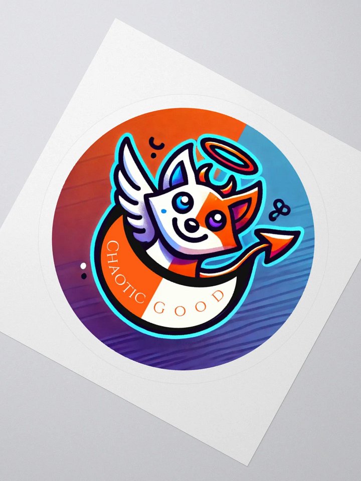 Chaotic Good Stories That Don't Sit Still Logo Sticker product image (4)