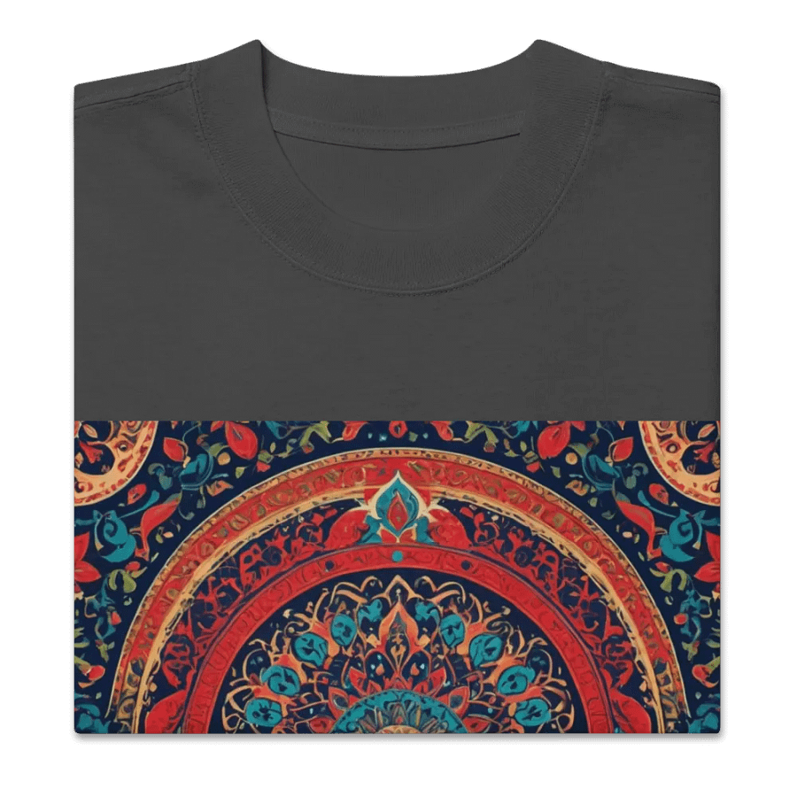 T-Shirt with Persian Carpet Design Mix of Beautiful Colors product image (2)