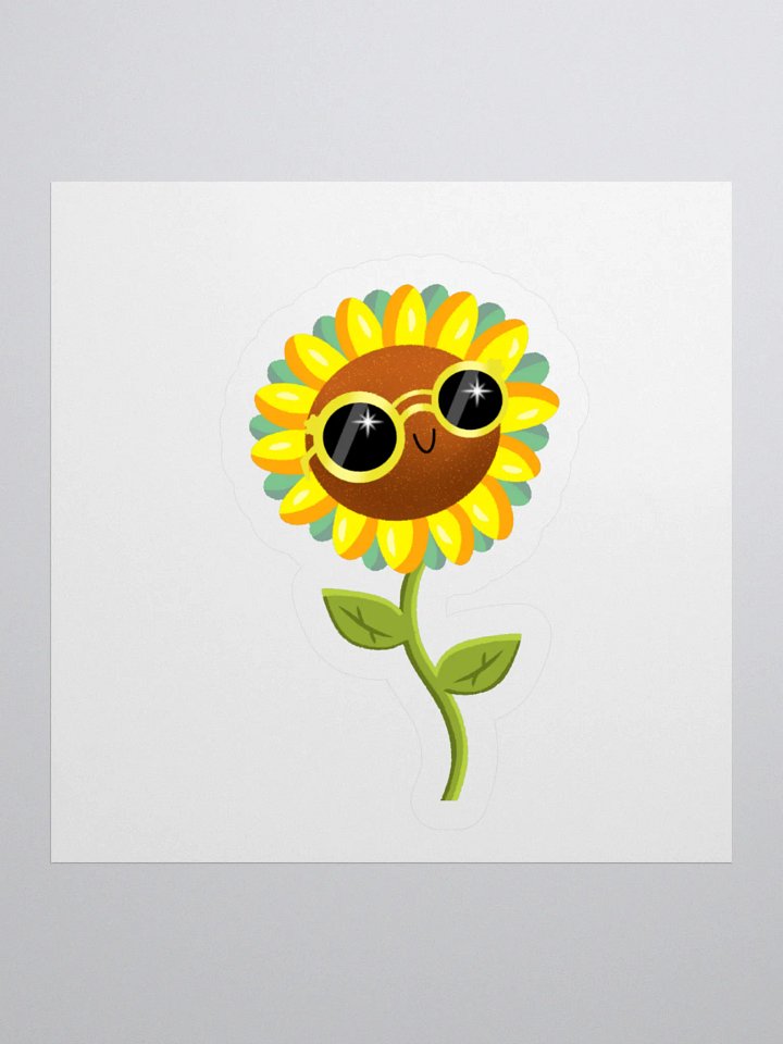 Summer vibe sunflower sticker product image (1)