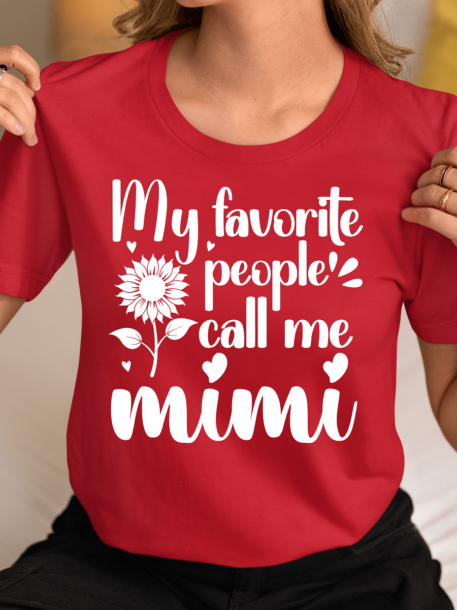 My Favorite People Call Me Mimi, Grandma Bella Canvas T-shirt product image (12)