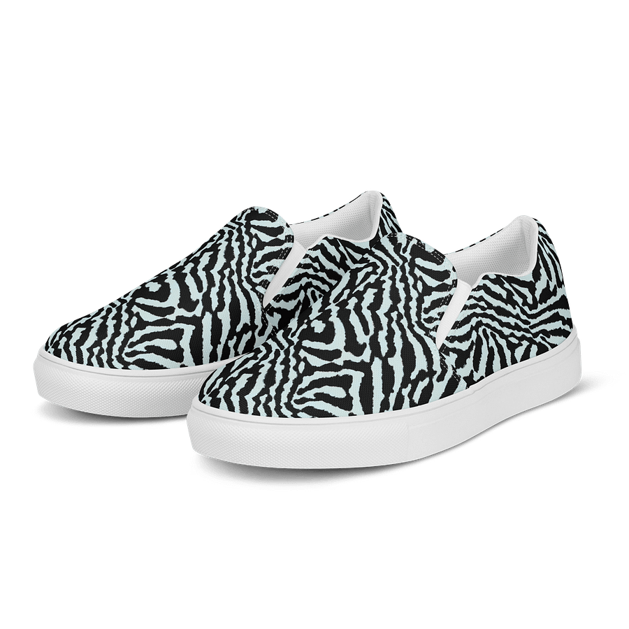 Blue Zebra Canvas Shoes product image (3)