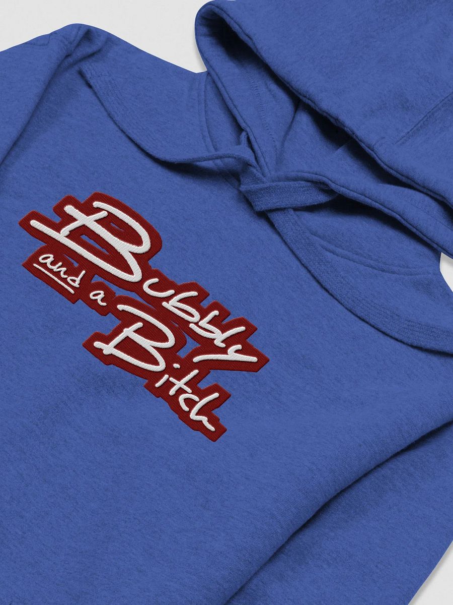 Bubbly and a B*tch (maroon bubble design 2) embroidered heavyweight hoodie product image (41)