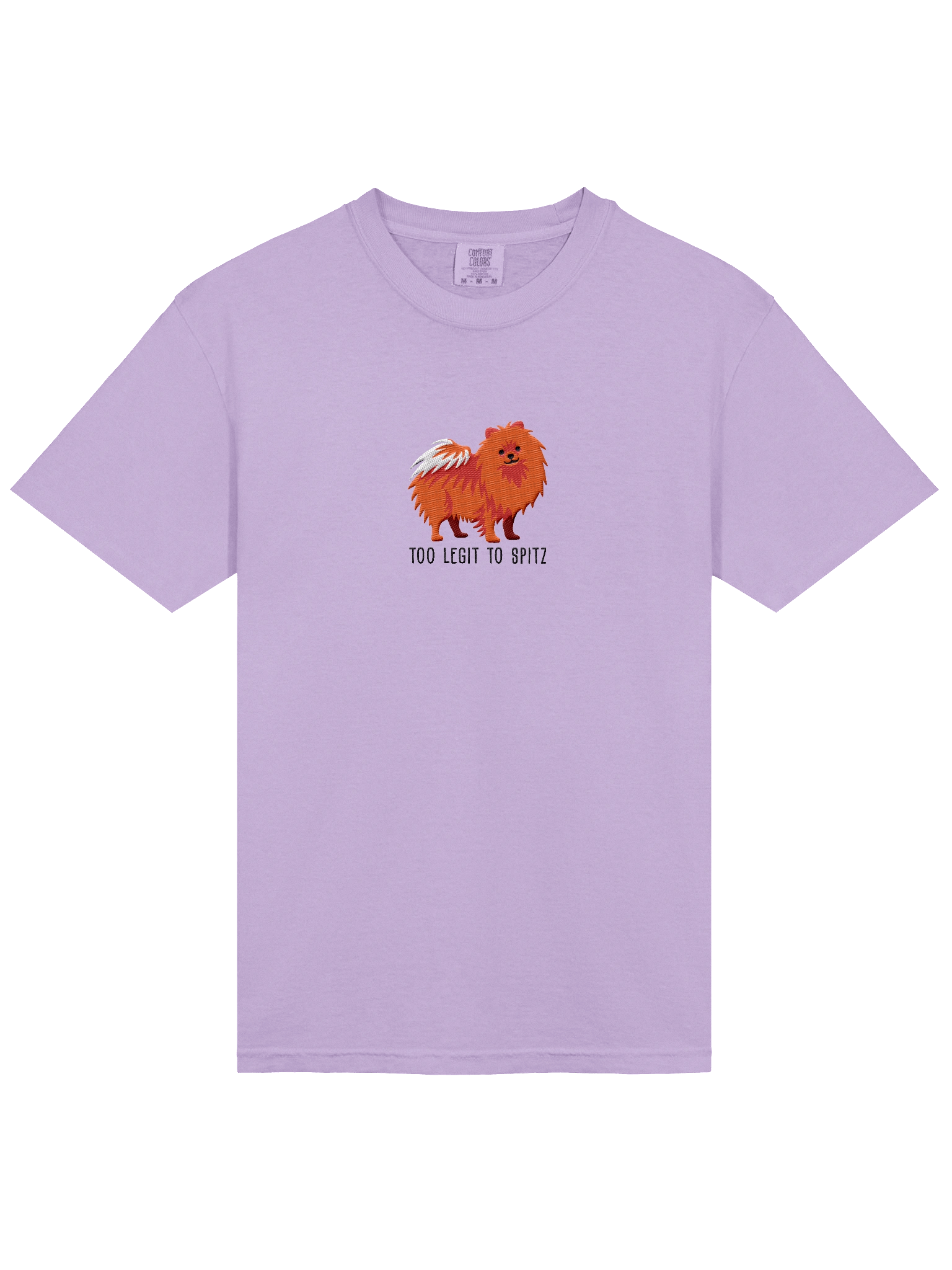 Too Legit to Spitz T-Shirt(Embroidered) of a Pomeranian(Red) product image (33)
