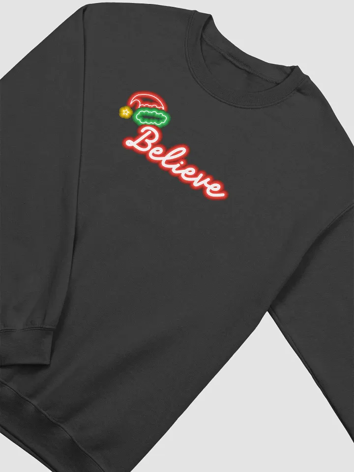 Neon Christmas Believe Sweatshirt 3544 product image (2)