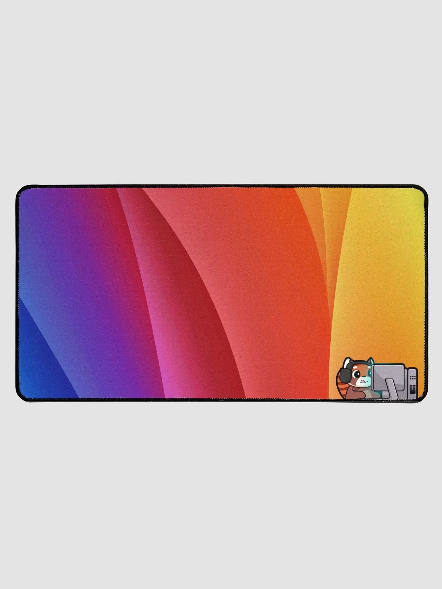 Gaming Bear Desk Mat (Happy) - 15.5" x 31.5" product image (1)
