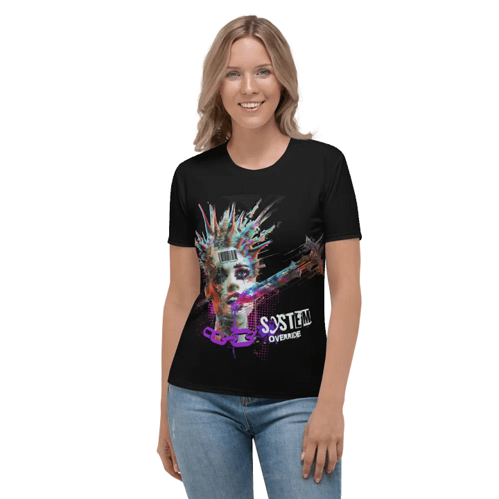 System Override Punk Womens Crew Neck T-Shirt product image (1)