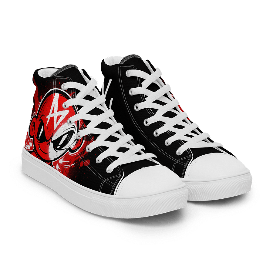 Graffiti Red Retro High Tops product image (8)