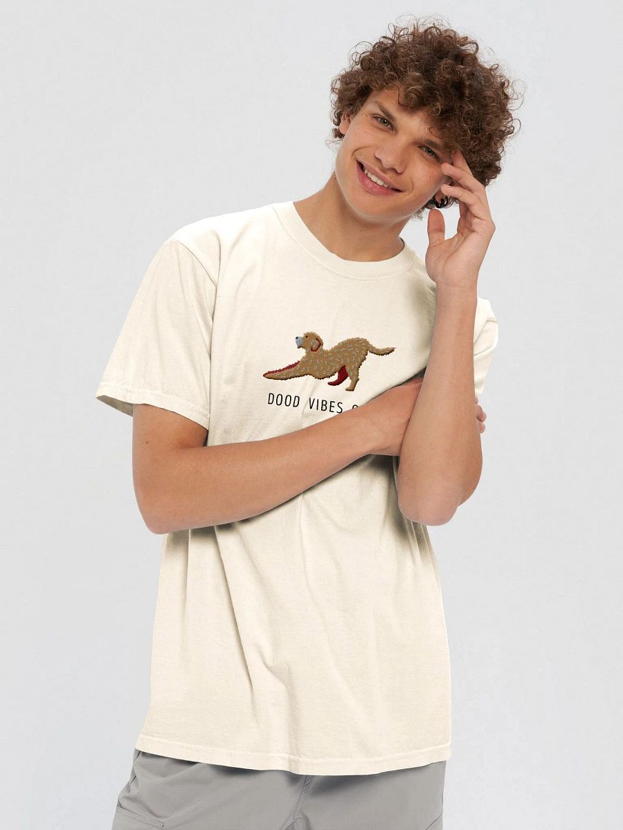 Dood Vibes Only T-Shirt(Embroidered) of a Golden Doodle product image (10)