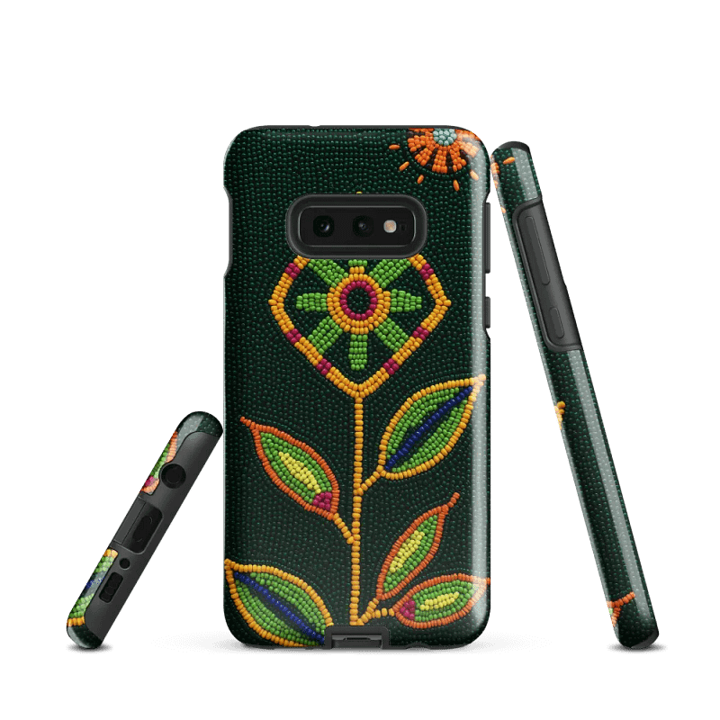 Flower Faux-Beadwork Tough Case
