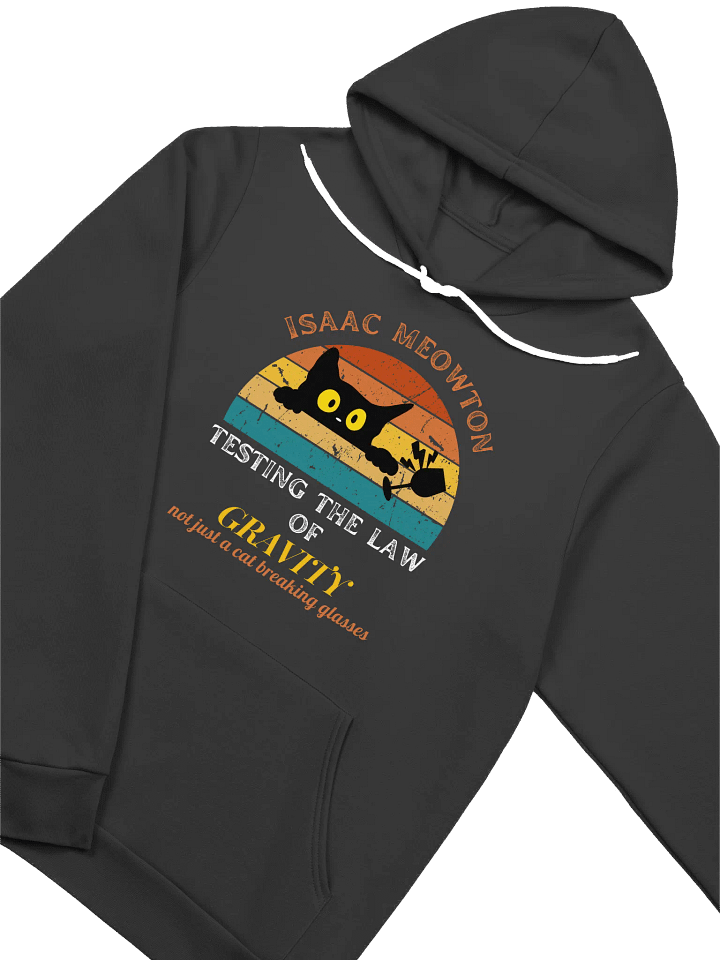 Isaac Meowton Cat Lover Hoodie product image (2)