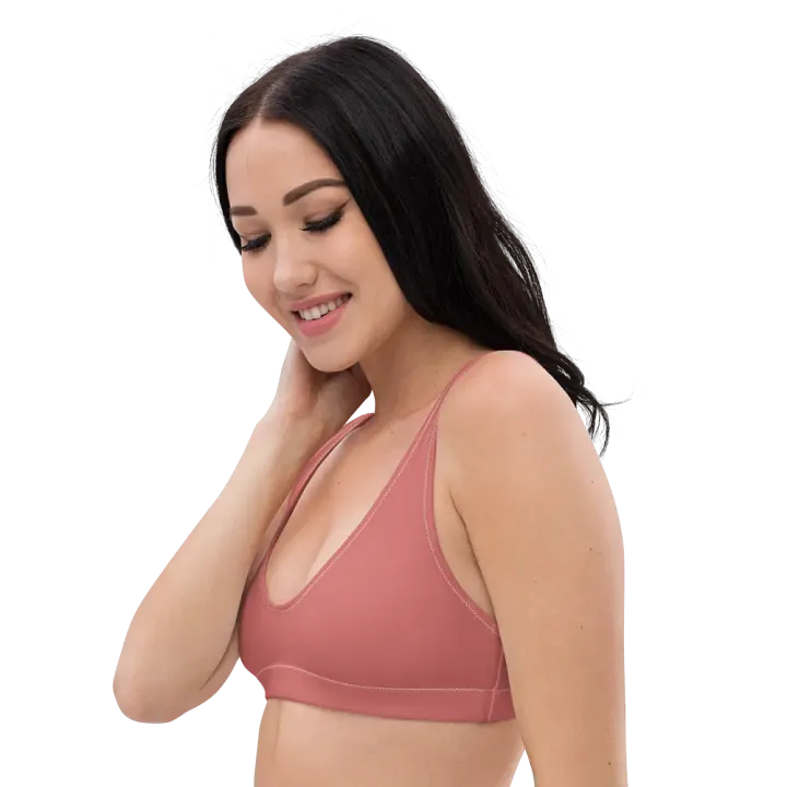Cherry Blossom Pink Eco-Green Padded Bikini Top product image (2)