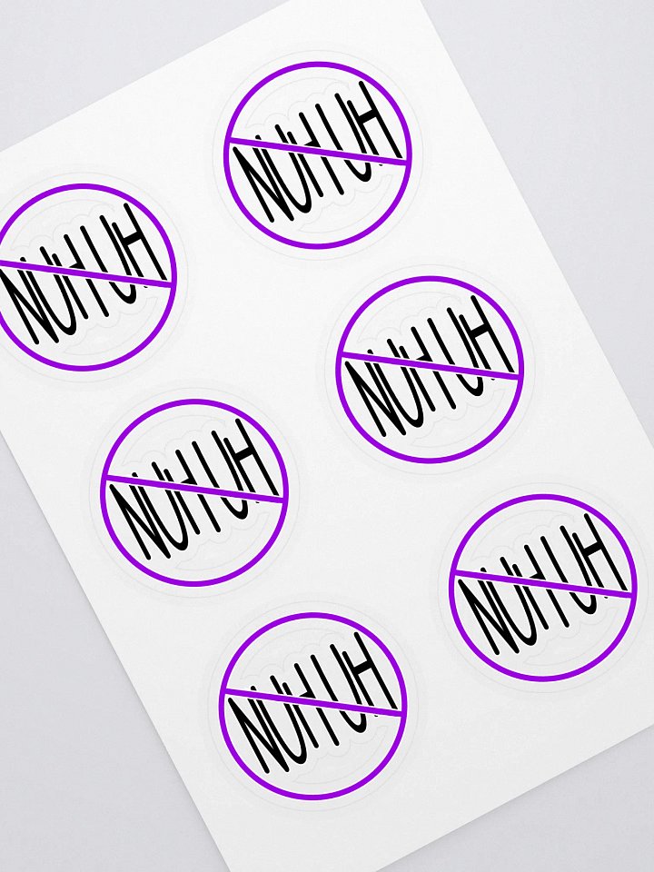 Nuh-uh Sticker 6 pack product image (1)