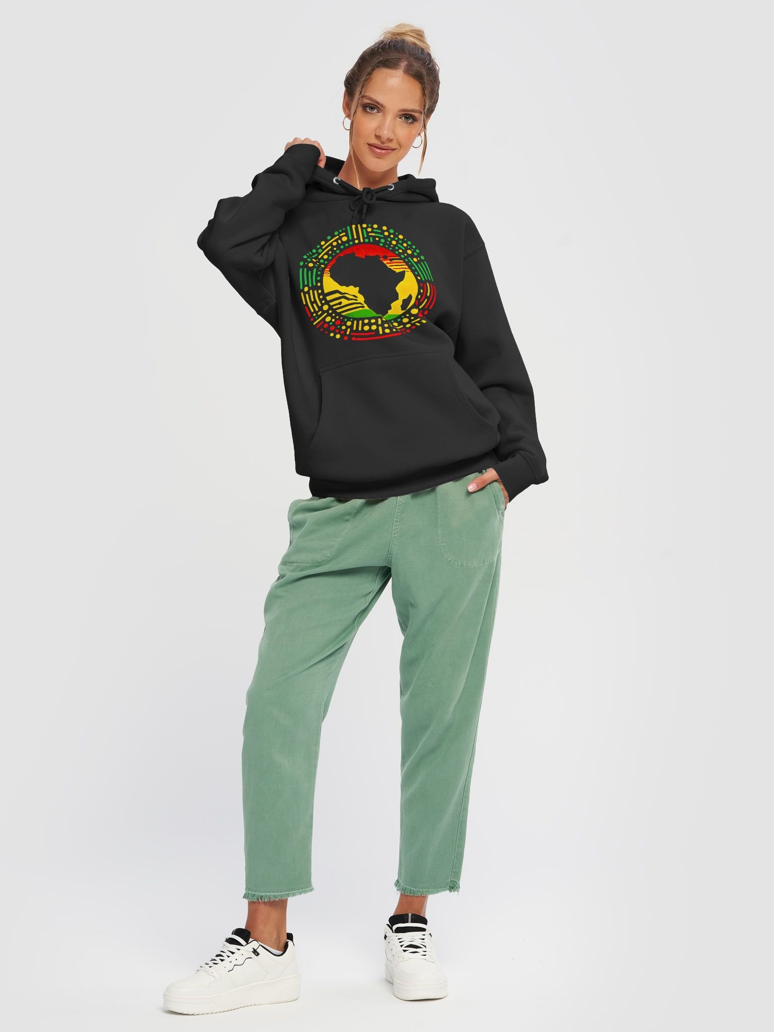 Map of Africa Afrika Pan Africa Hoodie product image (14)