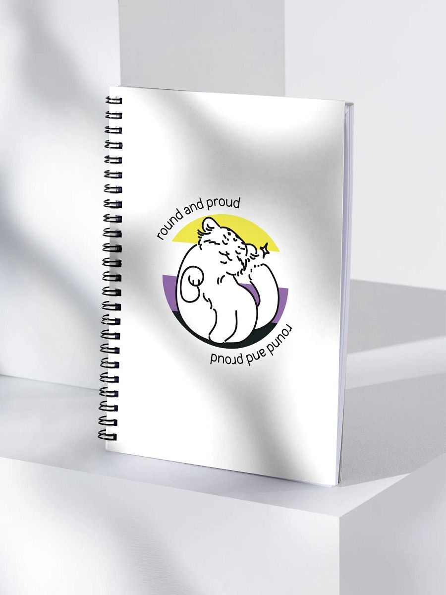 Round and Proud Manul Nonbinary Version - Spiral Notebook product image (4)