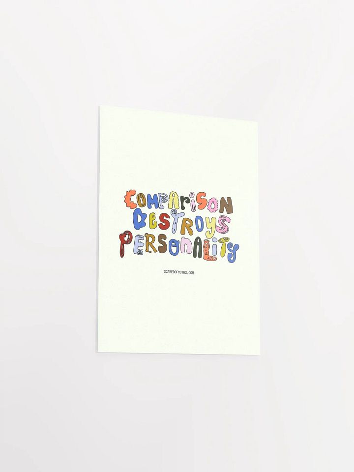 Unique Comparison Destroys Personality Typography Poster product image (14)