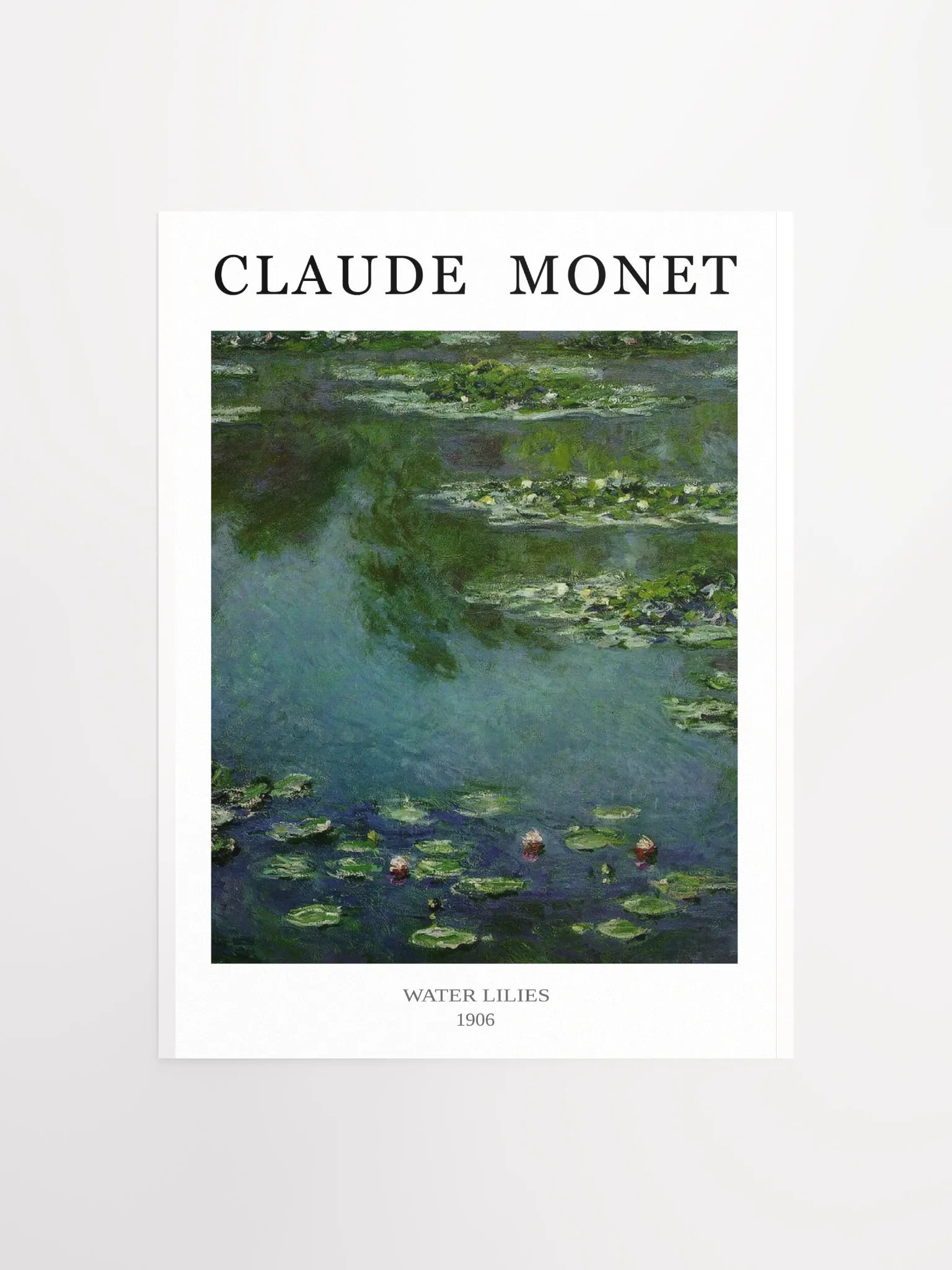 Classic art poster 'Water Lilies' by Claude Monet product image (1)