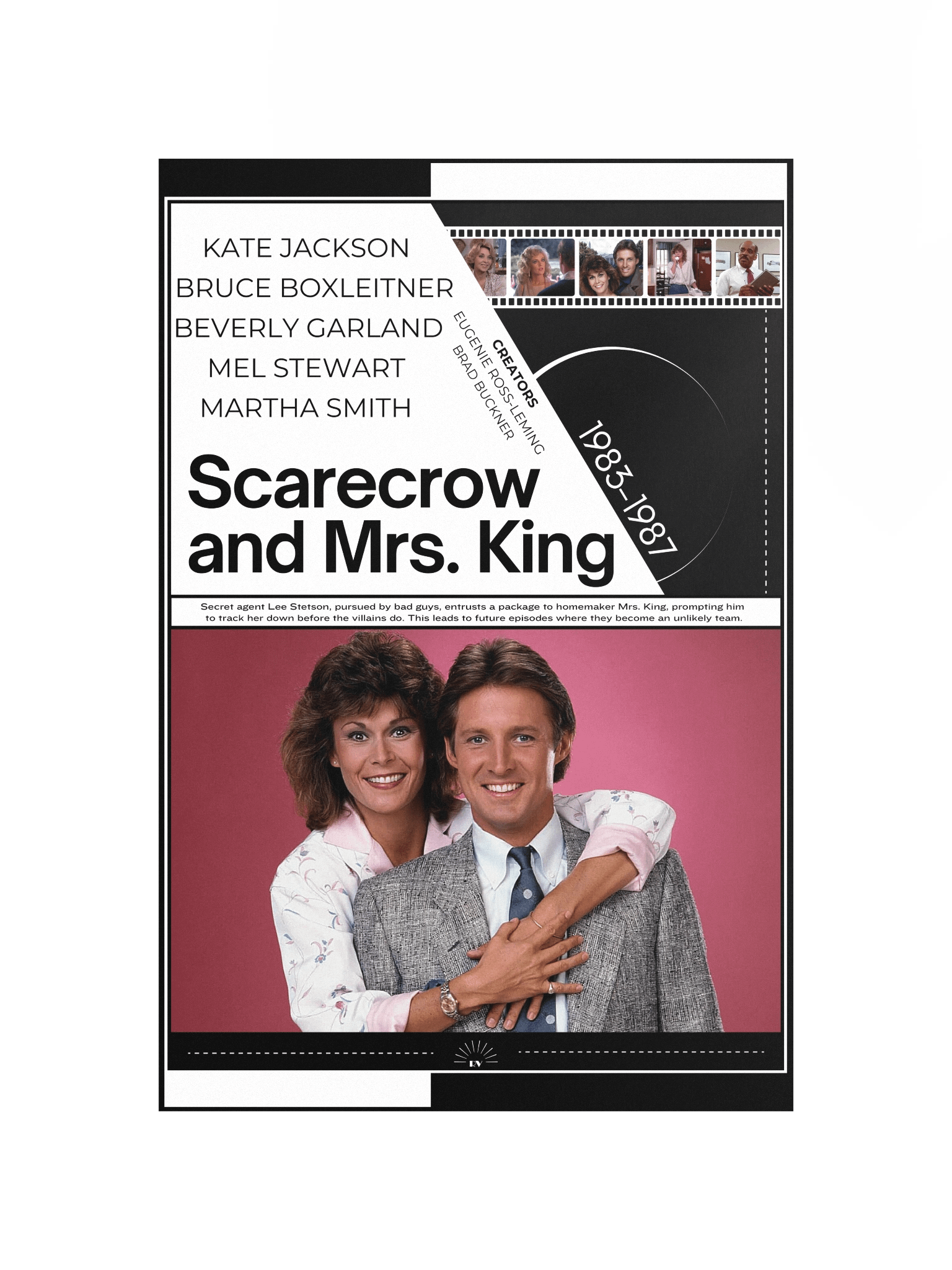 Scarecrow and Mrs. King with Kate Jackson and Bruce Boxleitner 1983–1987 | Poster | 12x18 Wall Art product image (4)