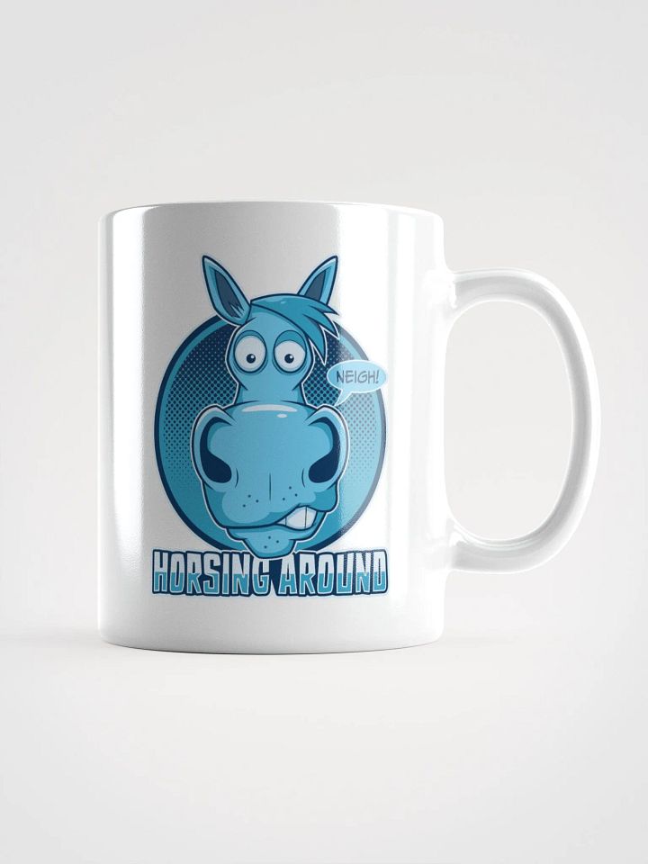 Funny Retro Horse Lover Coffee Mug – Horsing Around product image (1)