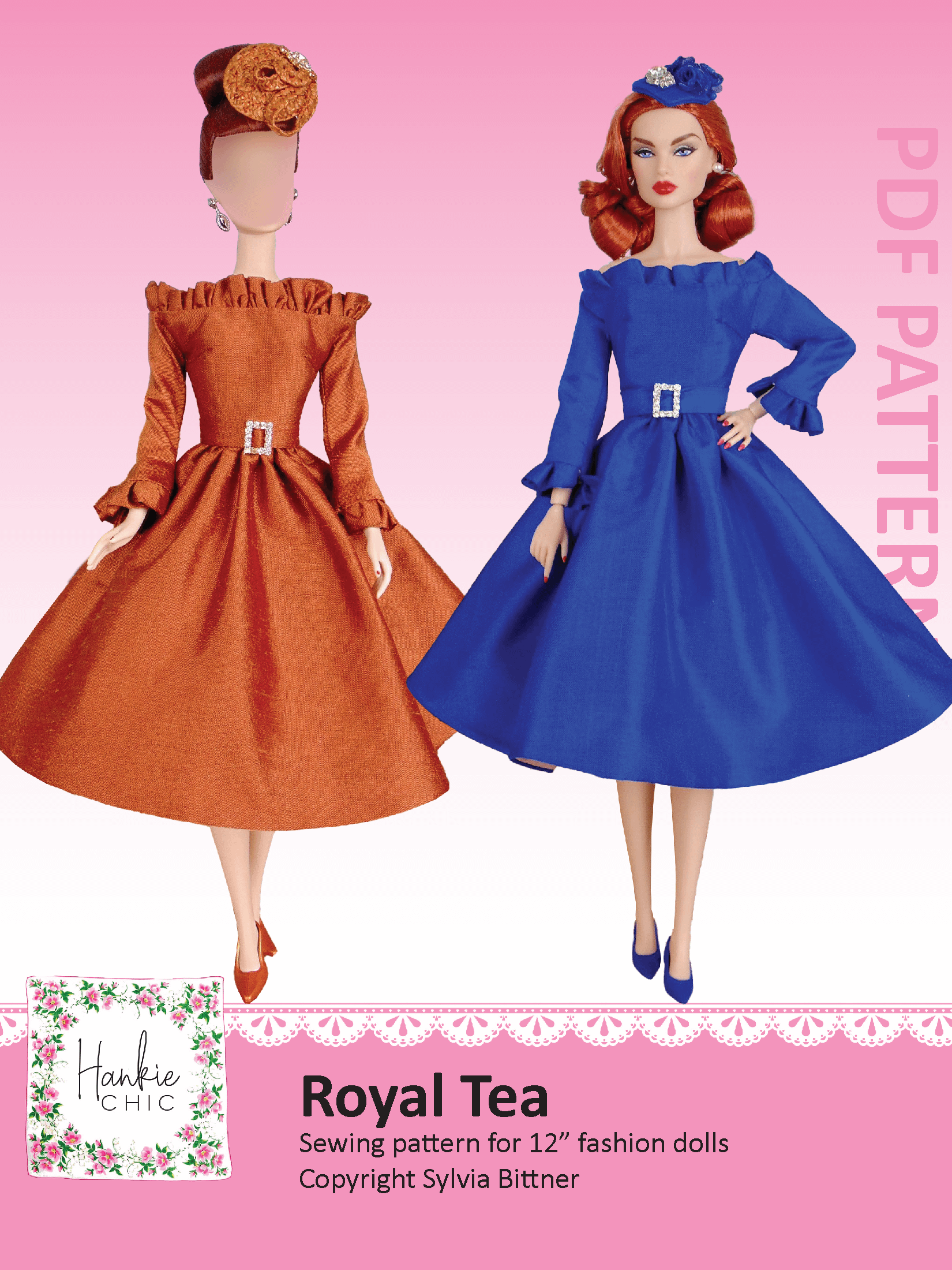 Royal Tea sewing pattern for 12" fashion dolls product image (1)