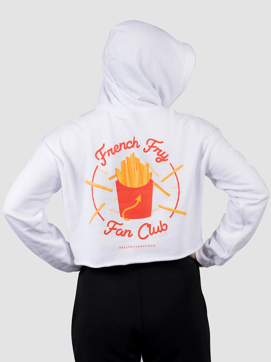 French Fry Fan Club Cropped Hoodie - White product image (5)