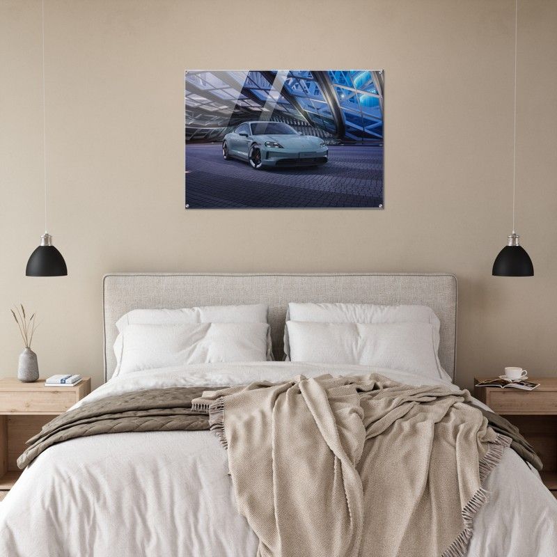 BLUE CAR GLOSSY ACRYLIC PRINT product image (5)