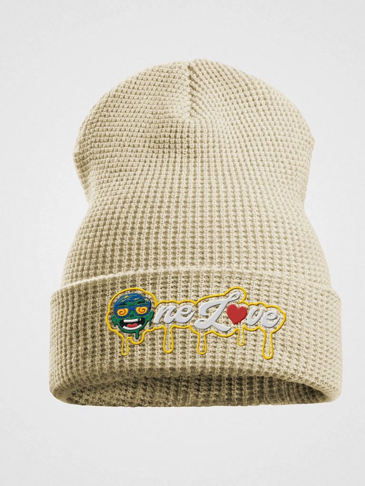 Embroidered Onelove Waffle Beanie product image (1)