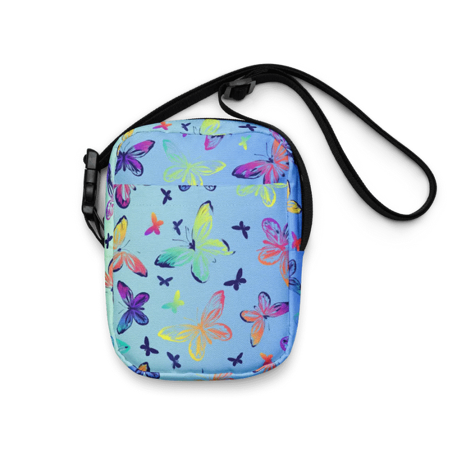 Butterfly powder blue Crossbody Bag for nature enthusiasts product image (7)