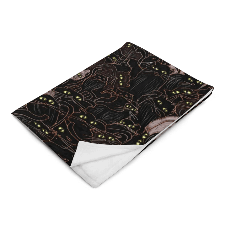 Black Cats Throw Blanket product image (14)
