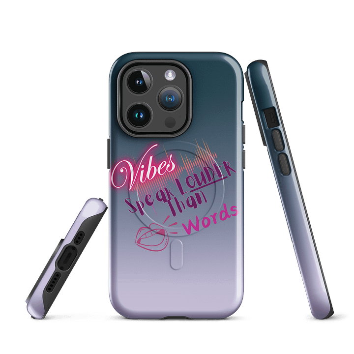 Vibes Speak Louder Than Words iPhone® Tough Case product image (3)