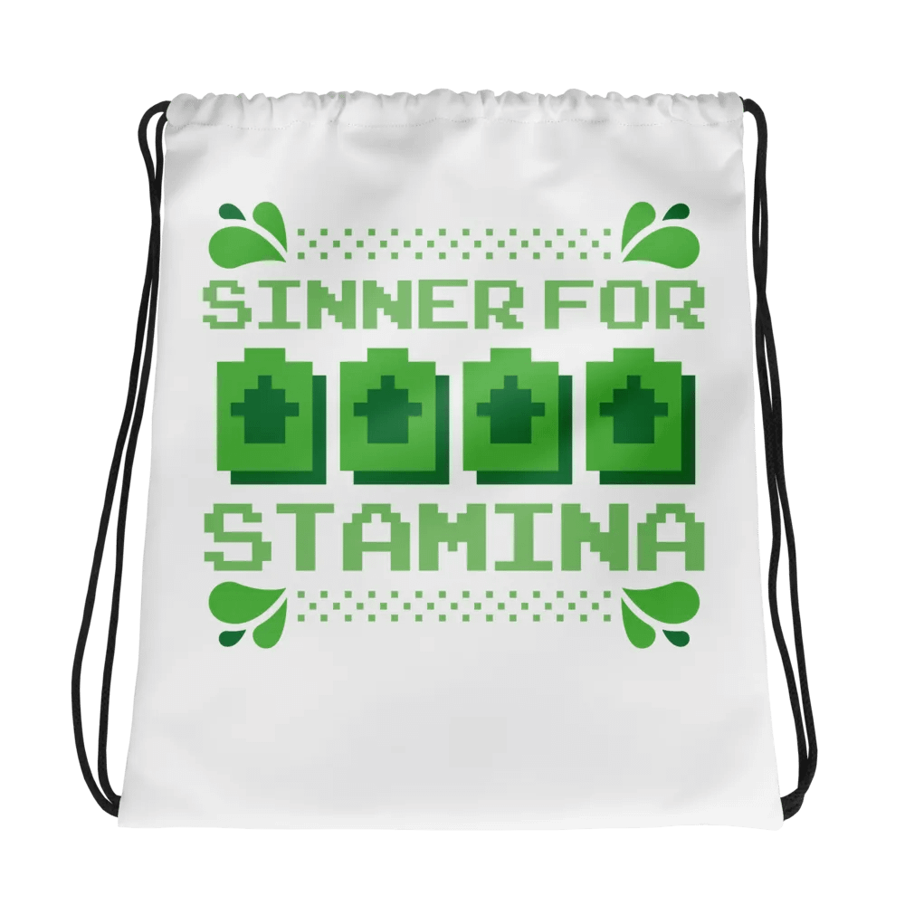 Sinner for Stamina - Drawstring Bag product image (1)