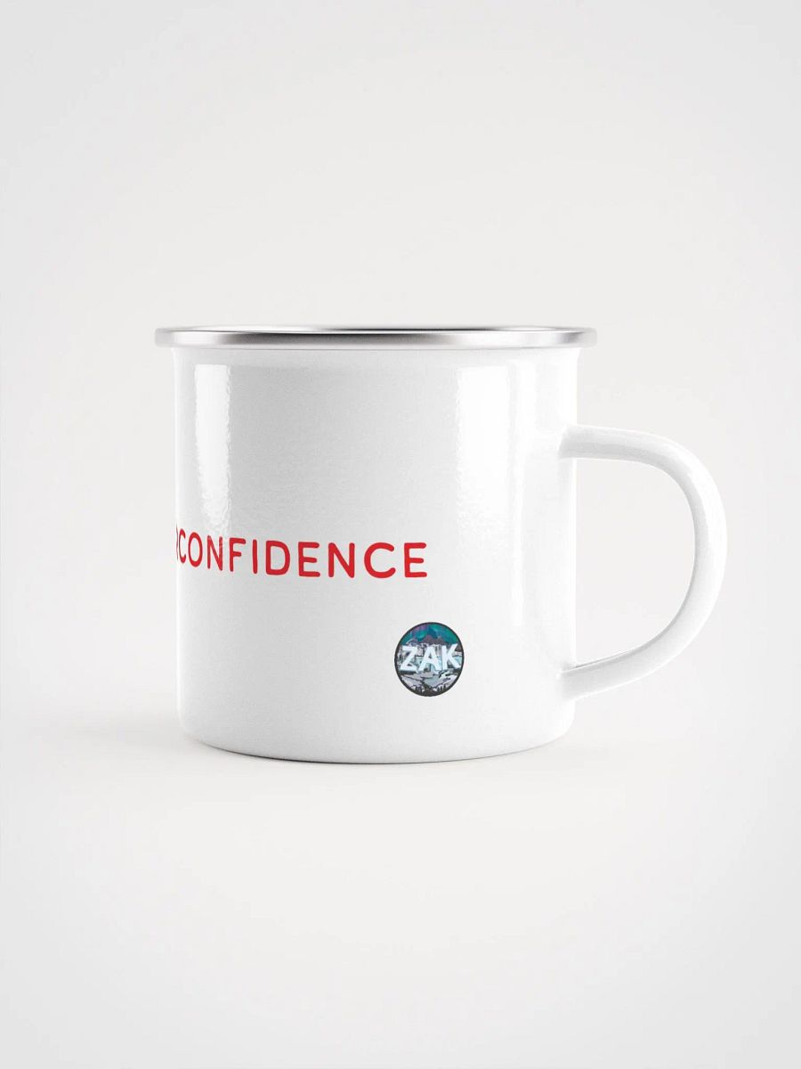 YOU DIED FROM OVERCONFIDENCE Metal Enamel Mug product image (3)