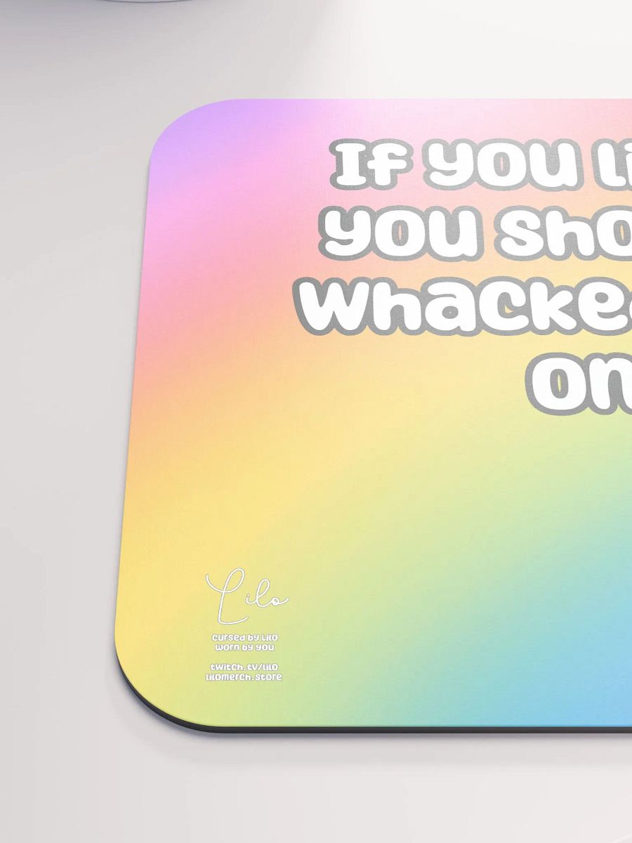 If You Liked it, You Should've Whacked a Fish On It Medium Mouse Mat - rainbow product image (6)