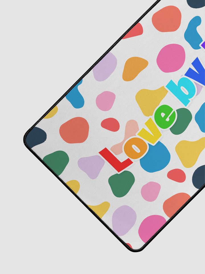 Rainbow Spots Desk Mat (White) product image (2)
