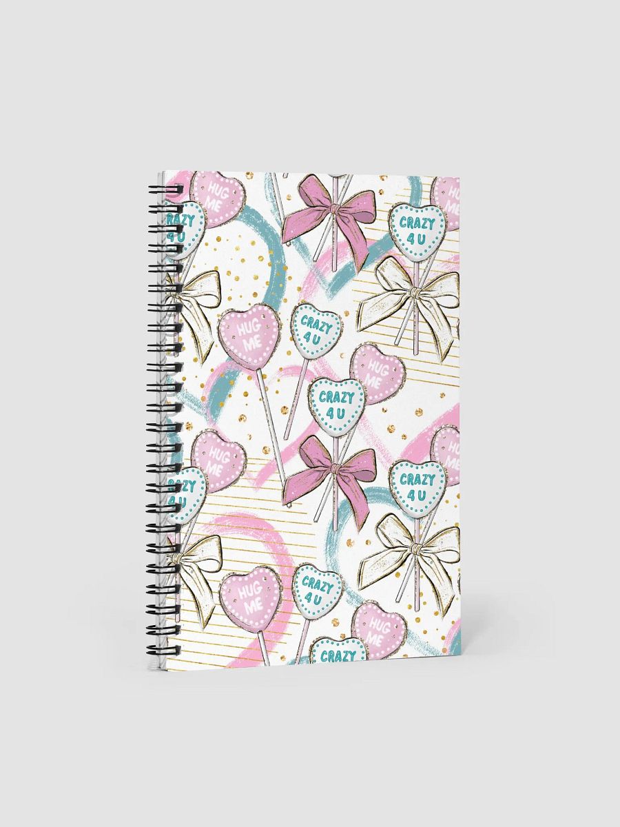 Pastel Water-Colored Ribbons Spiral Notebook product image (5)