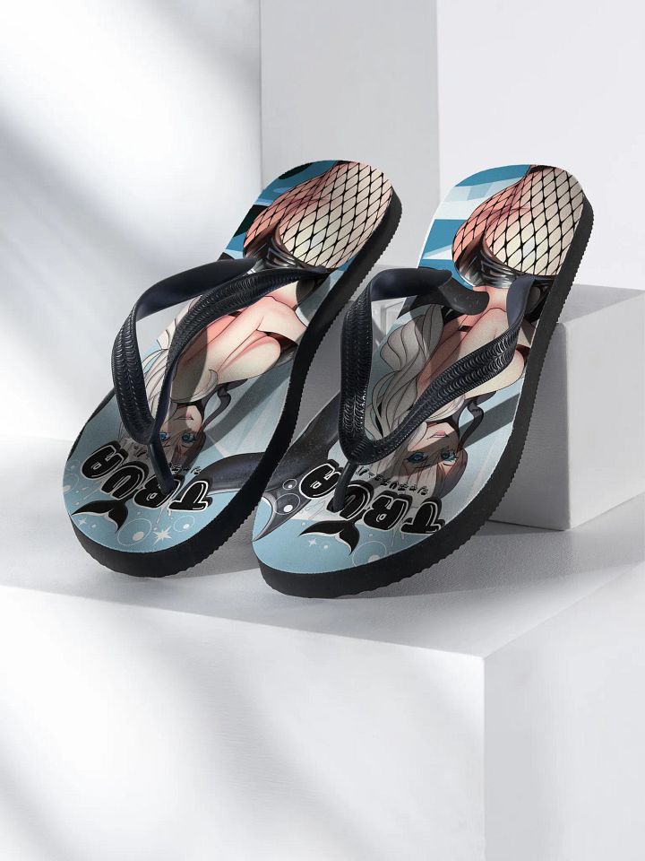 Orca Waifu Anime Flip-Flops product image (1)