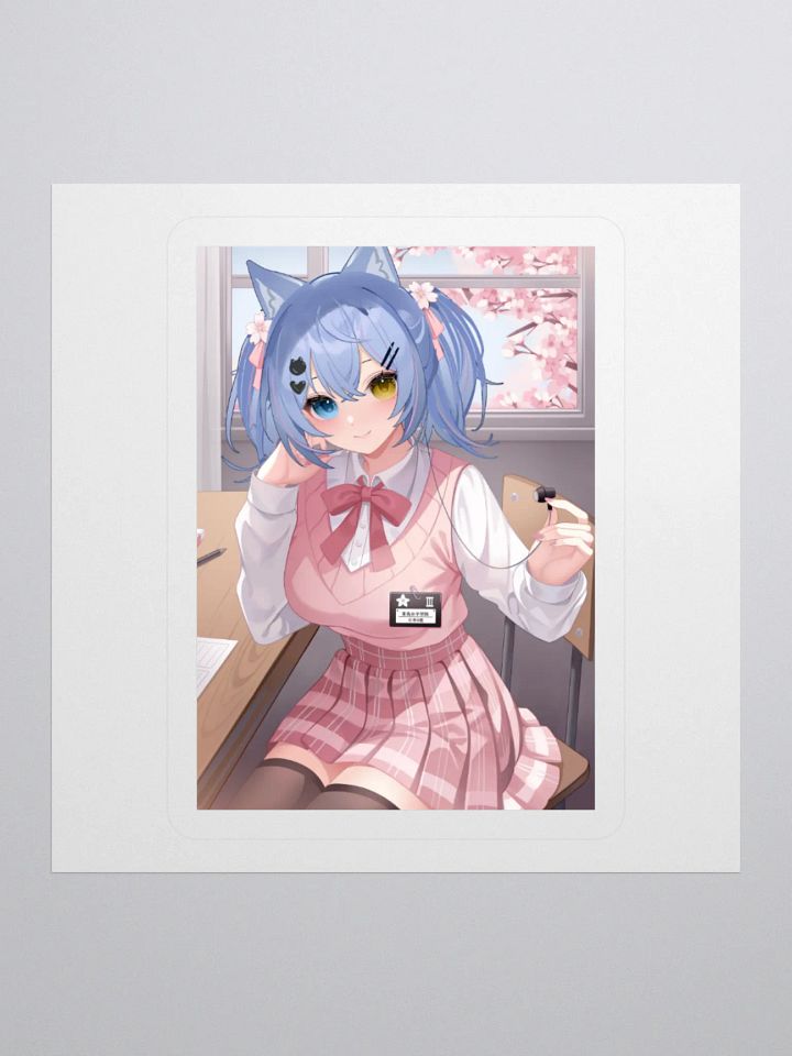 Pink School Girl Sticker product image (3)