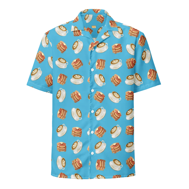 Breakfast Tea Time Coffee Cafe Latte Pancake Hawaiian Shirt product image (1)
