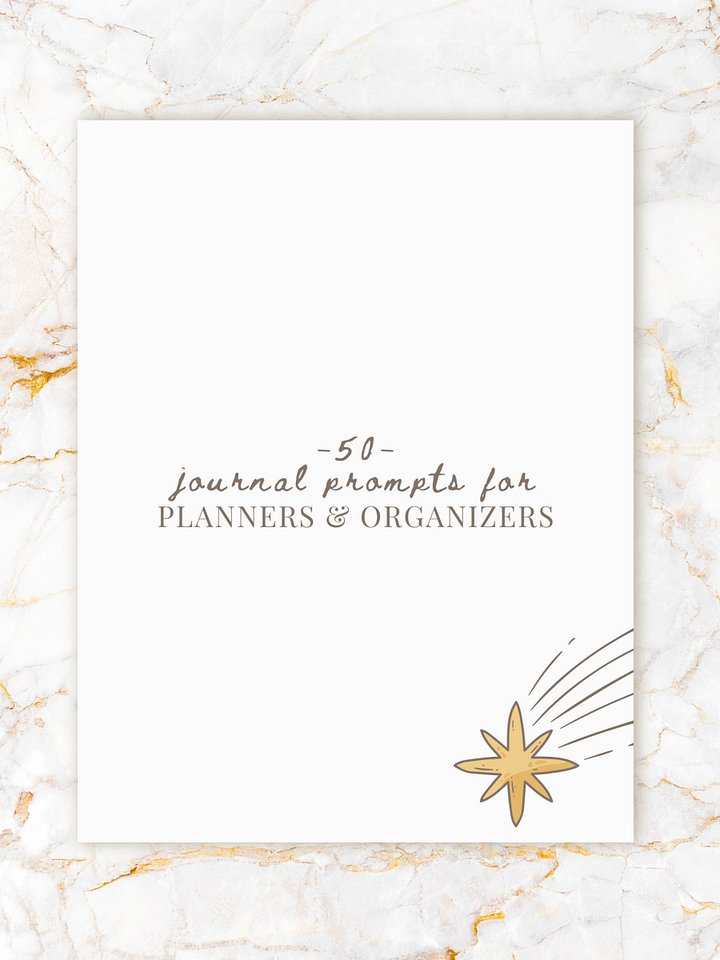 50 Journal Prompts for Planners and Organizers product image (1)