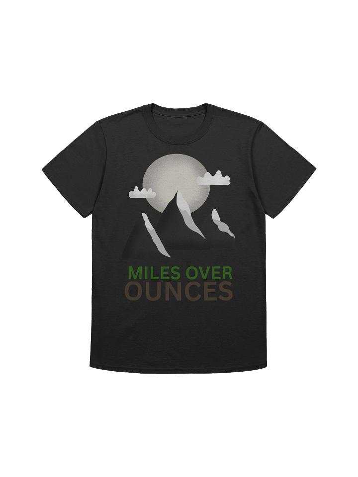 MILES OVER OUNCES Ultralight Backpacking T-Shirt product image (2)