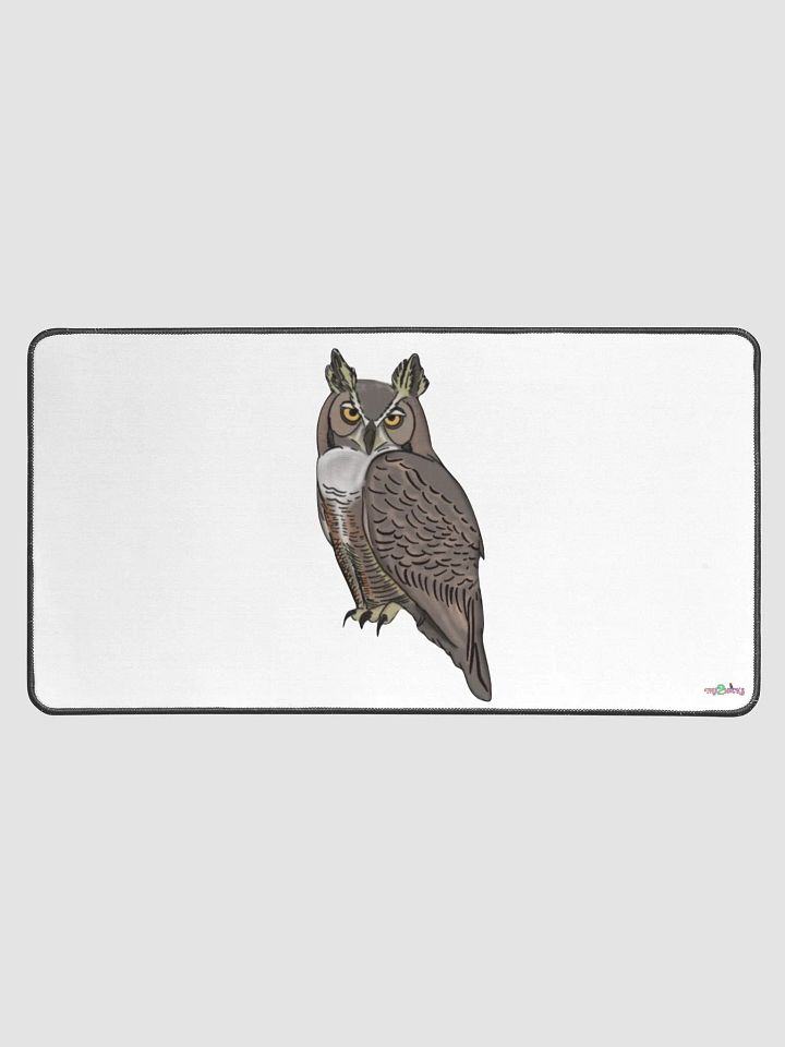 Owl Logo Desk Mat (White) product image (1)