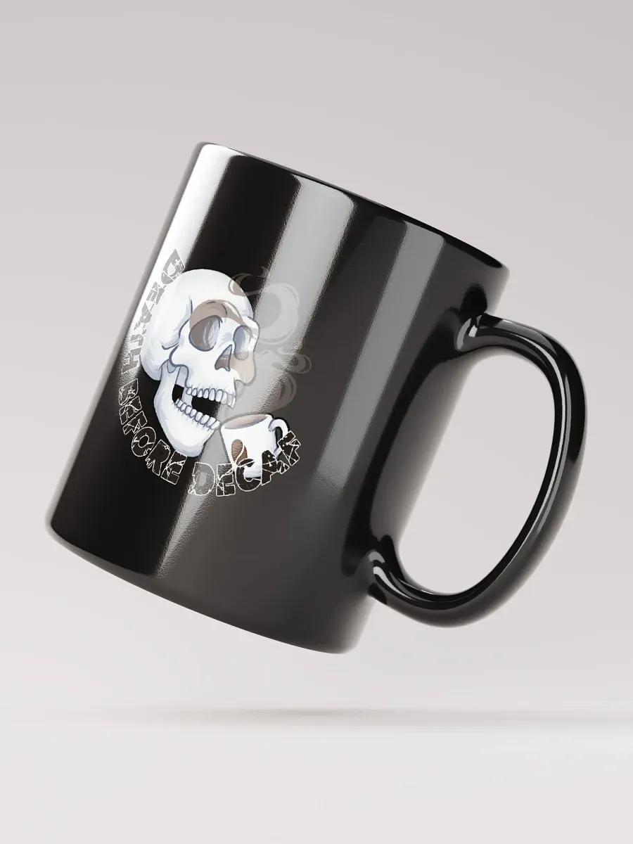 Death Before Decaf Coffee Mug (Black) product image (2)