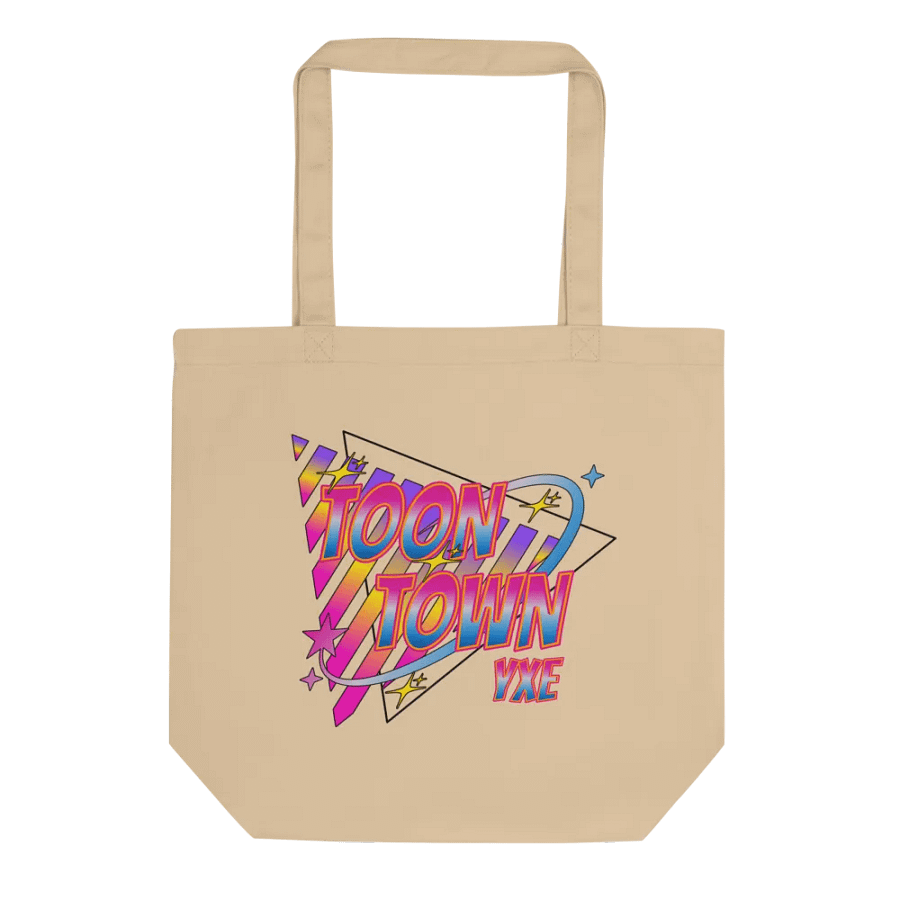 Toon Town Yxe Triangle Vibrant Eco-Friendly Tote Bag product image (1)