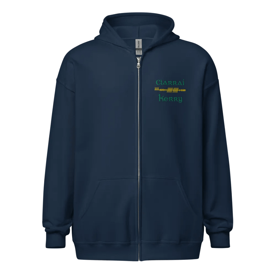 Kerry/Ciarraí Orthodox style Ogham embroidered Zip Hoodie product image (1)
