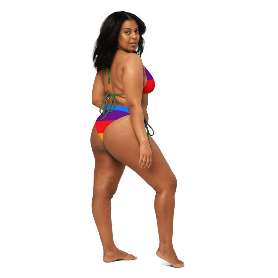 All-Over Print String Bikini - Rainbow product image (6)