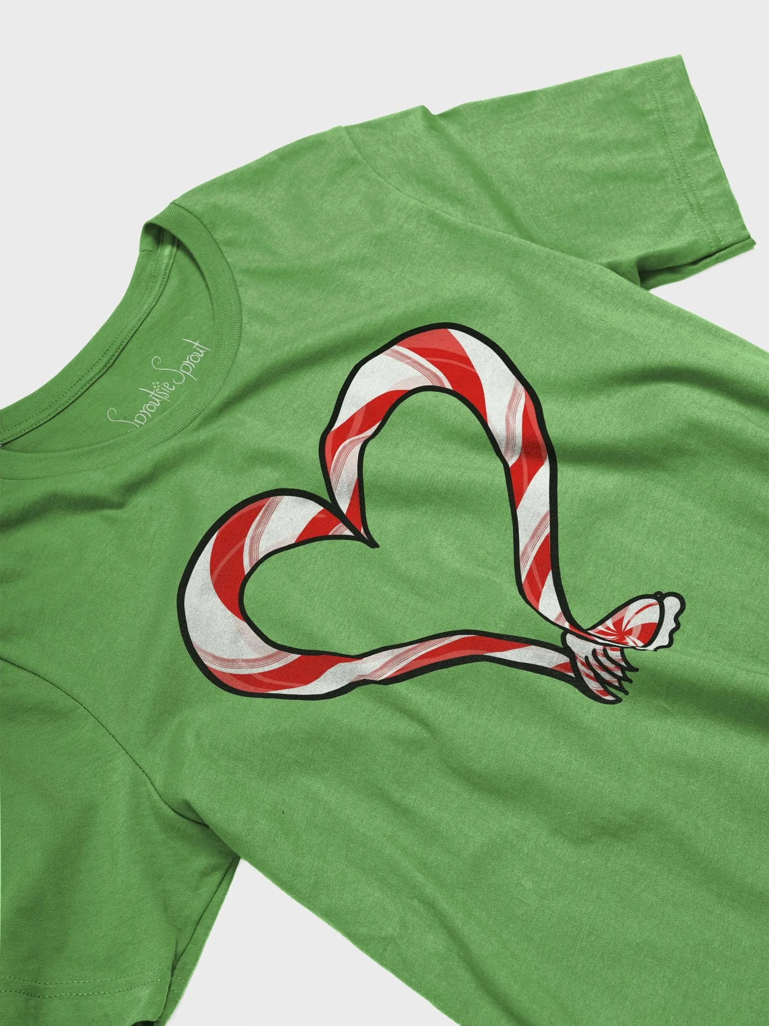 Candycane Tentacle Heart Tee product image (3)