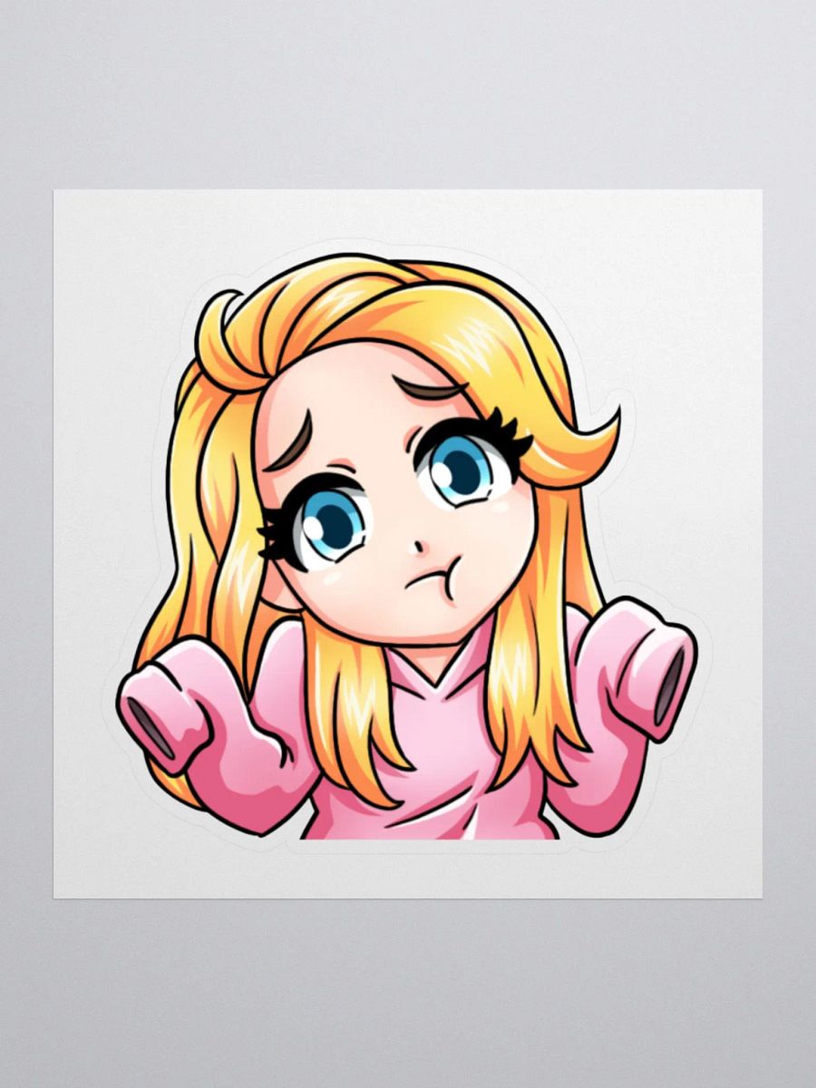 Melissa Shrug Emote Sticker product image (1)
