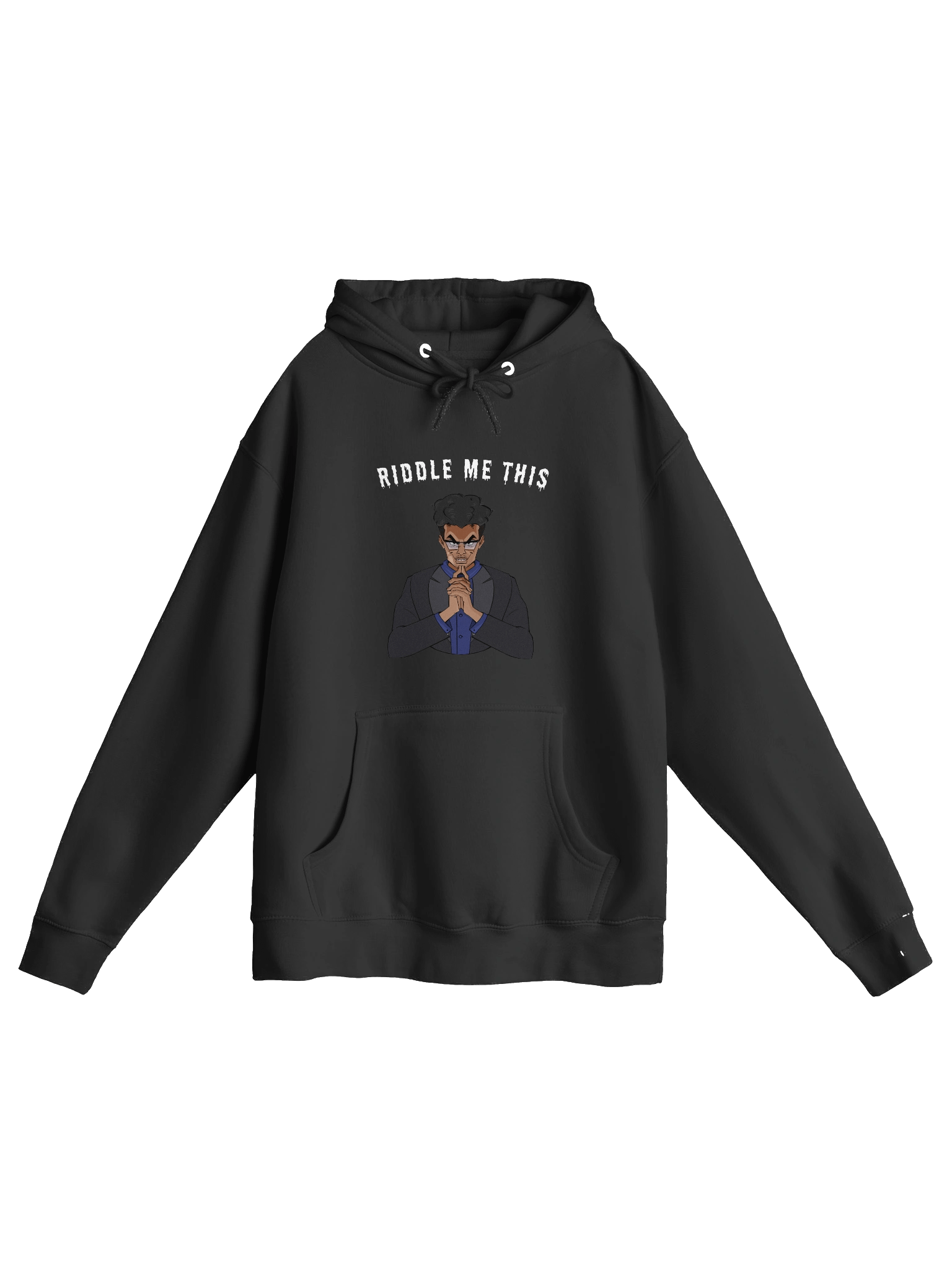 RIDDLE ME THIS WHITE HOODIE product image (1)