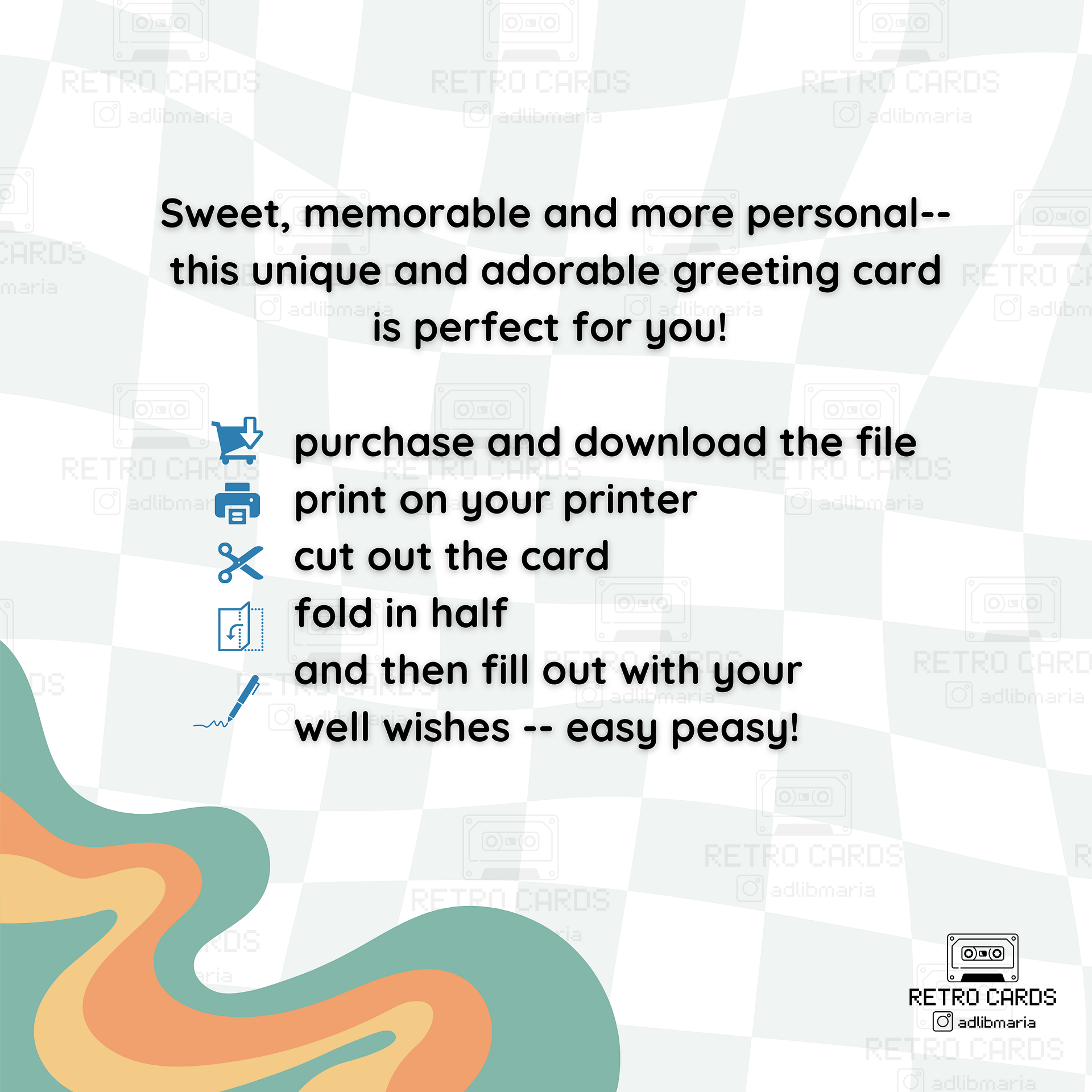 Printable Birthday Card Retro Greeting Card Time to Start Lying with Envelope product image (4)